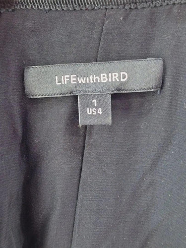 Life With Bird Textured Drawstring Dual Layer Playsuit Size S by SwapUp-Online Second Hand Store-Online Thrift Store