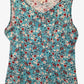 Lindy Bop Keyhole Neckline Floral Top Size L by SwapUp-Online Second Hand Store-Online Thrift Store