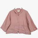 Linen & Lime Dusty Rose Boxy Linen Shirt Size M by SwapUp-Online Second Hand Store-Online Thrift Store