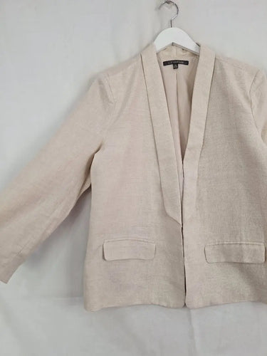 Liz Jordan Single Breasted Tailored Trench Blazer Size 14 by SwapUp-Online Second Hand Store-Online Thrift Store