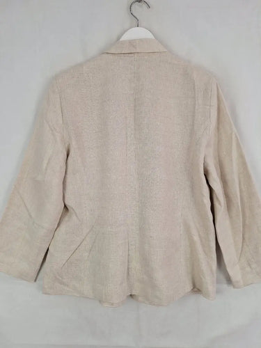 Liz Jordan Single Breasted Tailored Trench Blazer Size 14 by SwapUp-Online Second Hand Store-Online Thrift Store