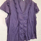 Liz Jordan Stylish Cotton Sheer Top Size 14 by SwapUp-Online Second Hand Store-Online Thrift Store
