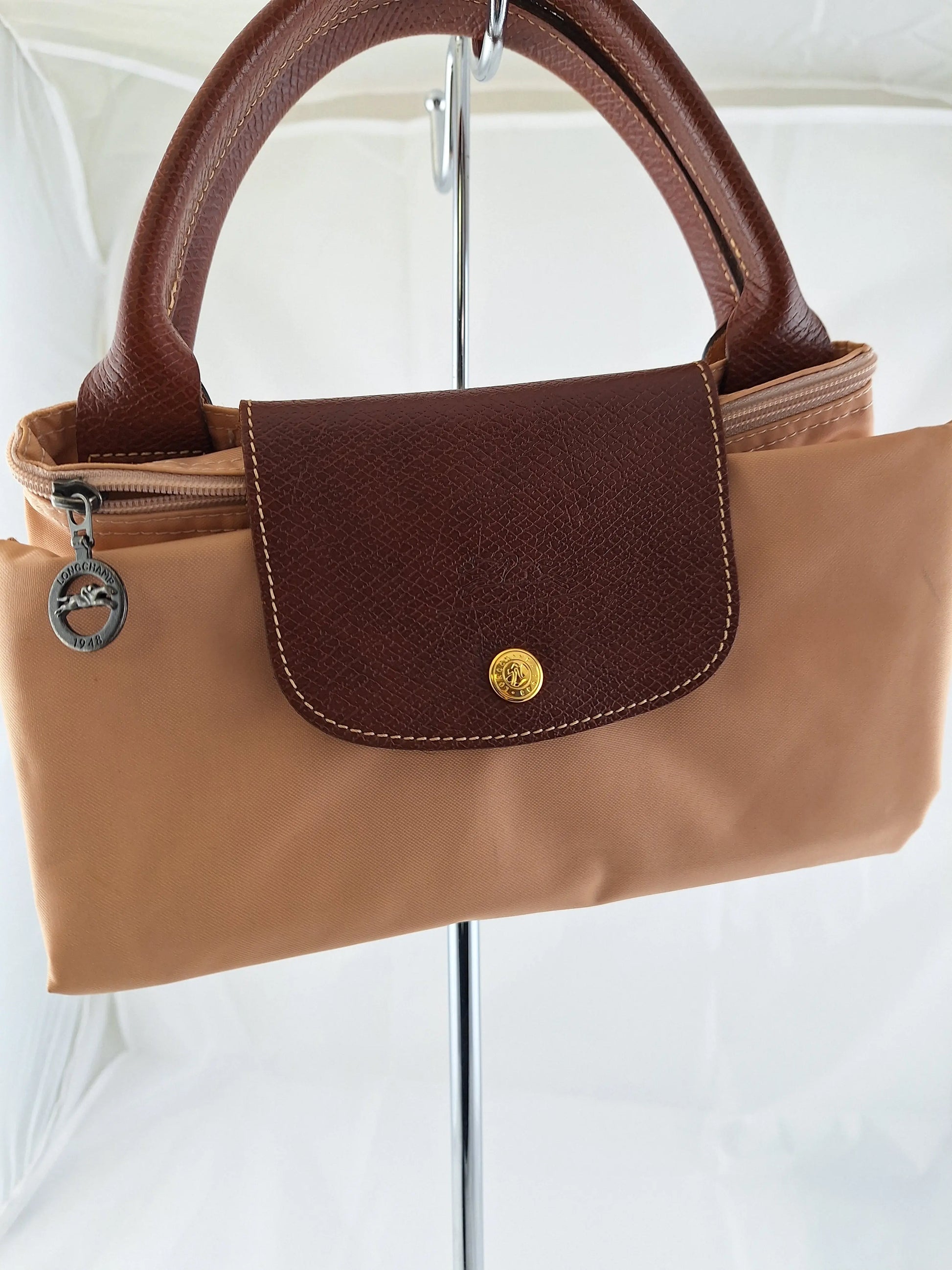 Longchamp Essential Camel Foldable  Handbag by SwapUp-Online Second Hand Store-Online Thrift Store