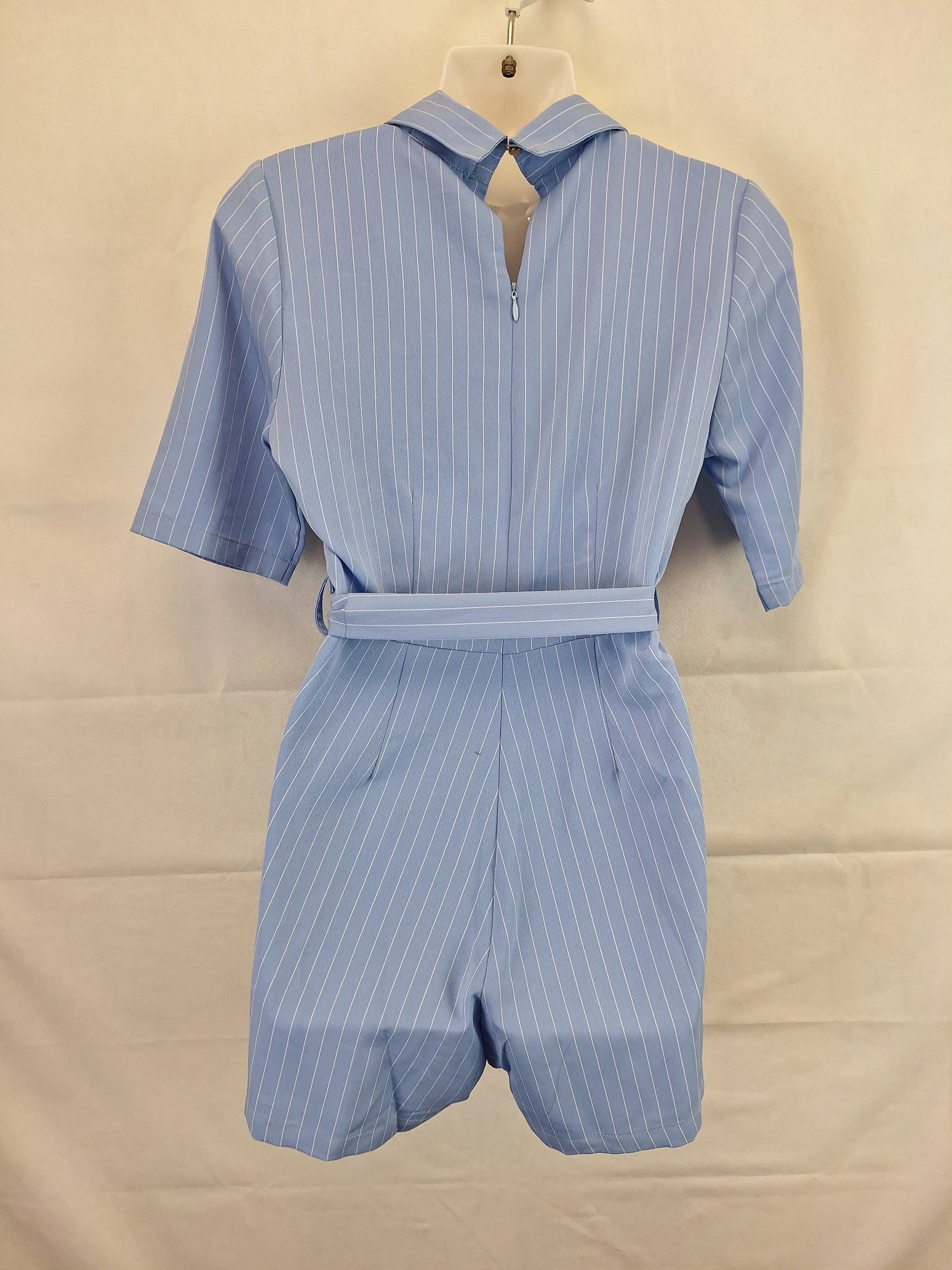 Look Boutique Store Classic Baby Blue Mini Playsuit Size S by SwapUp-Online Second Hand Store-Online Thrift Store