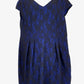 Lula Black & Purple Lace Evening Mini Dress Size 20 Plus by SwapUp-Online Second Hand Store-Online Thrift Store