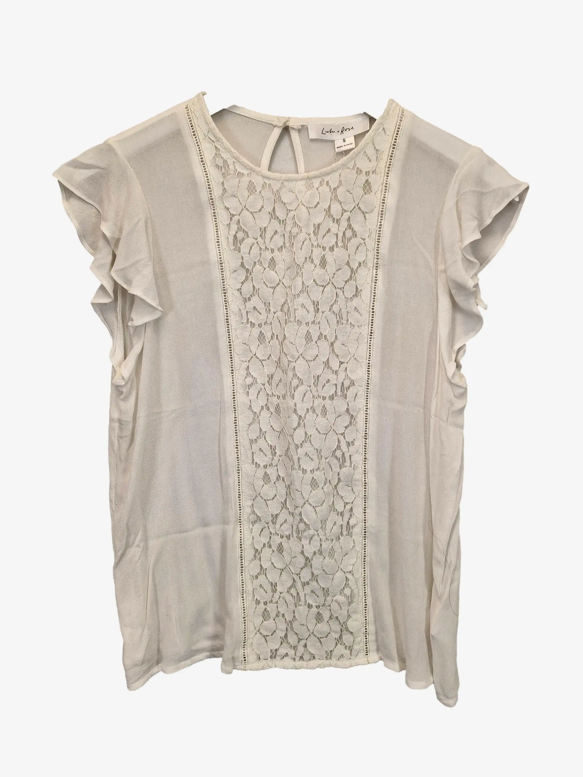 Lulu + Rose Charlot Cream Top Size S by SwapUp-Online Second Hand Store-Online Thrift Store