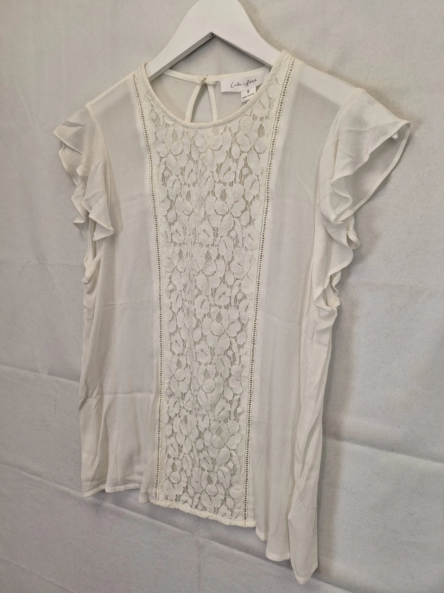 Lulu + Rose Charlot Cream Top Size S by SwapUp-Online Second Hand Store-Online Thrift Store