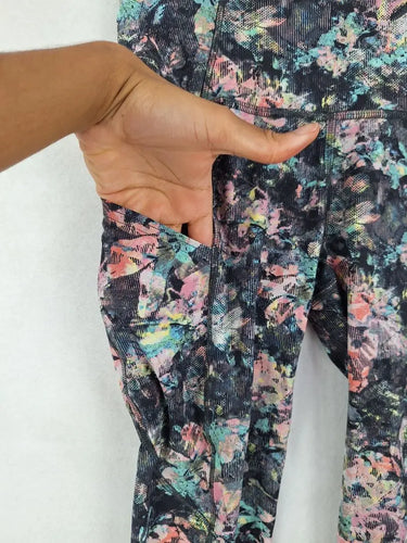 Lululemon Abstract Cherry Blossom Active Leggings Size 6 by SwapUp-Online Second Hand Store-Online Thrift Store