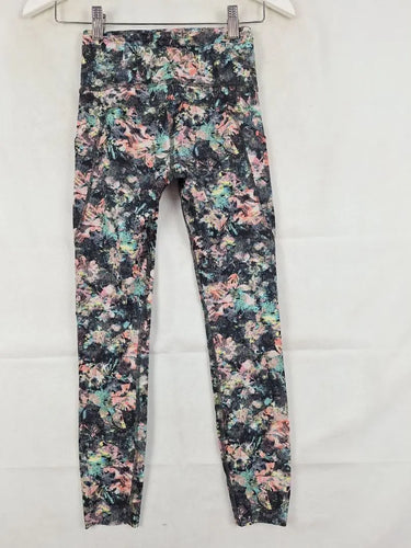 Lululemon Abstract Cherry Blossom Active Leggings Size 6 by SwapUp-Online Second Hand Store-Online Thrift Store