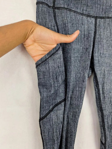 Lululemon Charcoal Scrunch Leggings Size 6 by SwapUp-Online Second Hand Store-Online Thrift Store