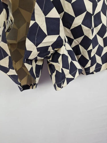 M A Dainty Navy Funky Geometric Playsuit Size 10 by SwapUp-Online Second Hand Store-Online Thrift Store