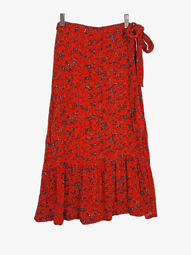 MAX Pretty Wrap Soft Frilled Midi Skirt Size 10 by SwapUp-Online Second Hand Store-Online Thrift Store