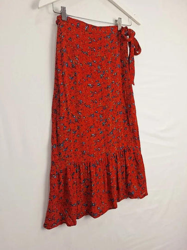MAX Pretty Wrap Soft Frilled Midi Skirt Size 10 by SwapUp-Online Second Hand Store-Online Thrift Store