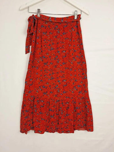 MAX Pretty Wrap Soft Frilled Midi Skirt Size 10 by SwapUp-Online Second Hand Store-Online Thrift Store