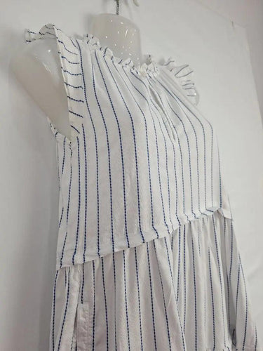 ME+EM Sailor Stripe Tiered Mini Dress Size 6 by SwapUp-Online Second Hand Store-Online Thrift Store