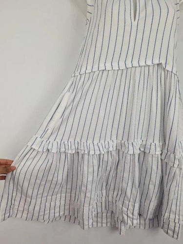 ME+EM Sailor Stripe Tiered Mini Dress Size 6 by SwapUp-Online Second Hand Store-Online Thrift Store