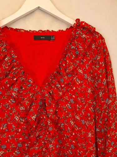 MVN Ruffle Bloom Long Sleeve Top Size 12 by SwapUp-Online Second Hand Store-Online Thrift Store