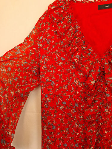 MVN Ruffle Bloom Long Sleeve Top Size 12 by SwapUp-Online Second Hand Store-Online Thrift Store