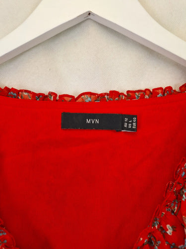 MVN Ruffle Bloom Long Sleeve Top Size 12 by SwapUp-Online Second Hand Store-Online Thrift Store