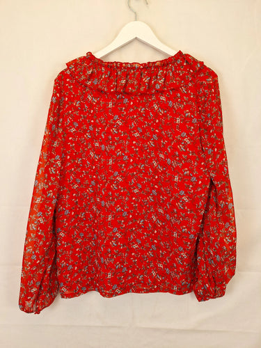 MVN Ruffle Bloom Long Sleeve Top Size 12 by SwapUp-Online Second Hand Store-Online Thrift Store