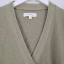 M&S Collection Khaki Ribbed Knit Wrap Top Size 8 by SwapUp-Online Second Hand Store-Online Thrift Store