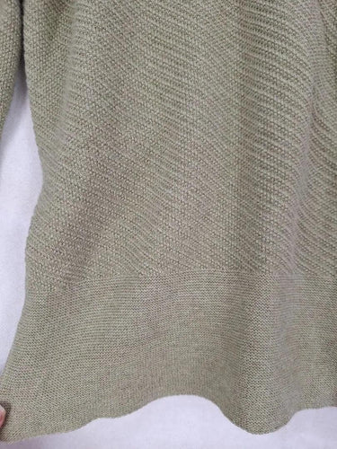 M&S Collection Khaki Ribbed Knit Wrap Top Size 8 by SwapUp-Online Second Hand Store-Online Thrift Store