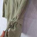 M&S Collection Khaki Ribbed Knit Wrap Top Size 8 by SwapUp-Online Second Hand Store-Online Thrift Store