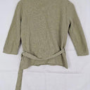 M&S Collection Khaki Ribbed Knit Wrap Top Size 8 by SwapUp-Online Second Hand Store-Online Thrift Store
