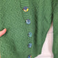 Made590 Classic Forest Green Wool Cardigan Size XS by SwapUp-Online Second Hand Store-Online Thrift Store