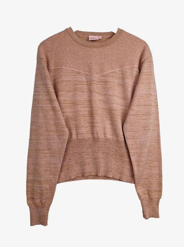 Made590 Gold Thread Blush Pink Knit Jumper Size XXXL by SwapUp-Online Second Hand Store-Online Thrift Store