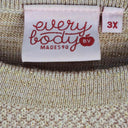 Made590 Gold Thread Blush Pink Knit Jumper Size XXXL by SwapUp-Online Second Hand Store-Online Thrift Store