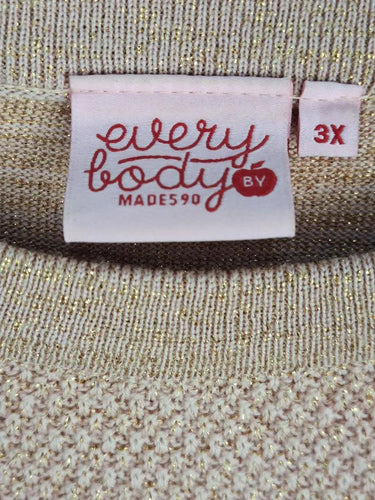 Made590 Gold Thread Blush Pink Knit Jumper Size XXXL by SwapUp-Online Second Hand Store-Online Thrift Store