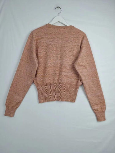 Made590 Gold Thread Blush Pink Knit Jumper Size XXXL by SwapUp-Online Second Hand Store-Online Thrift Store