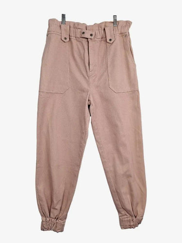 Magali Pascal Blush Elasticated Juno Denim Jeans Size L by SwapUp-Online Second Hand Store-Online Thrift Store