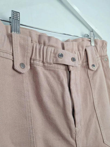 Magali Pascal Blush Elasticated Juno Denim Jeans Size L by SwapUp-Online Second Hand Store-Online Thrift Store