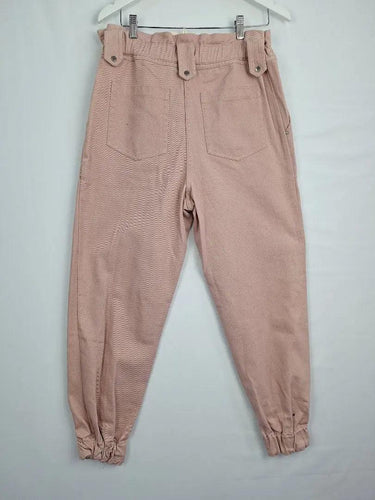 Magali Pascal Blush Elasticated Juno Denim Jeans Size L by SwapUp-Online Second Hand Store-Online Thrift Store