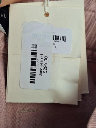 Magali Pascal Blush Elasticated Juno Denim Jeans Size L by SwapUp-Online Second Hand Store-Online Thrift Store