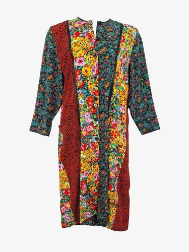 Maggie Shepherd Vintage Floral Patchwork Shirt Midi Dress Size M by SwapUp-Online Second Hand Store-Online Thrift Store