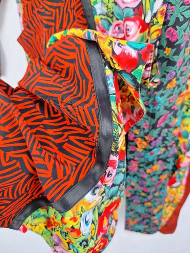 Maggie Shepherd Vintage Floral Patchwork Shirt Midi Dress Size M by SwapUp-Online Second Hand Store-Online Thrift Store
