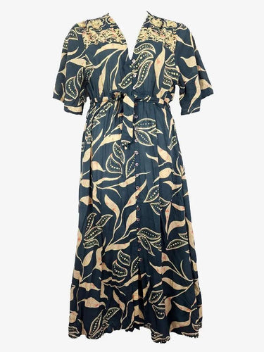 Maison Hotel Elegant Batik Maxi Dress Size L by SwapUp-Online Second Hand Store-Online Thrift Store