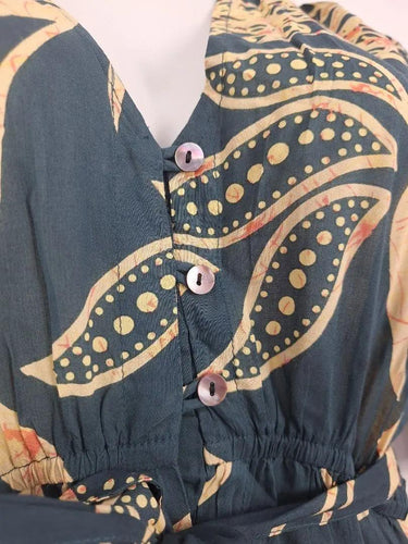 Maison Hotel Elegant Batik Maxi Dress Size L by SwapUp-Online Second Hand Store-Online Thrift Store