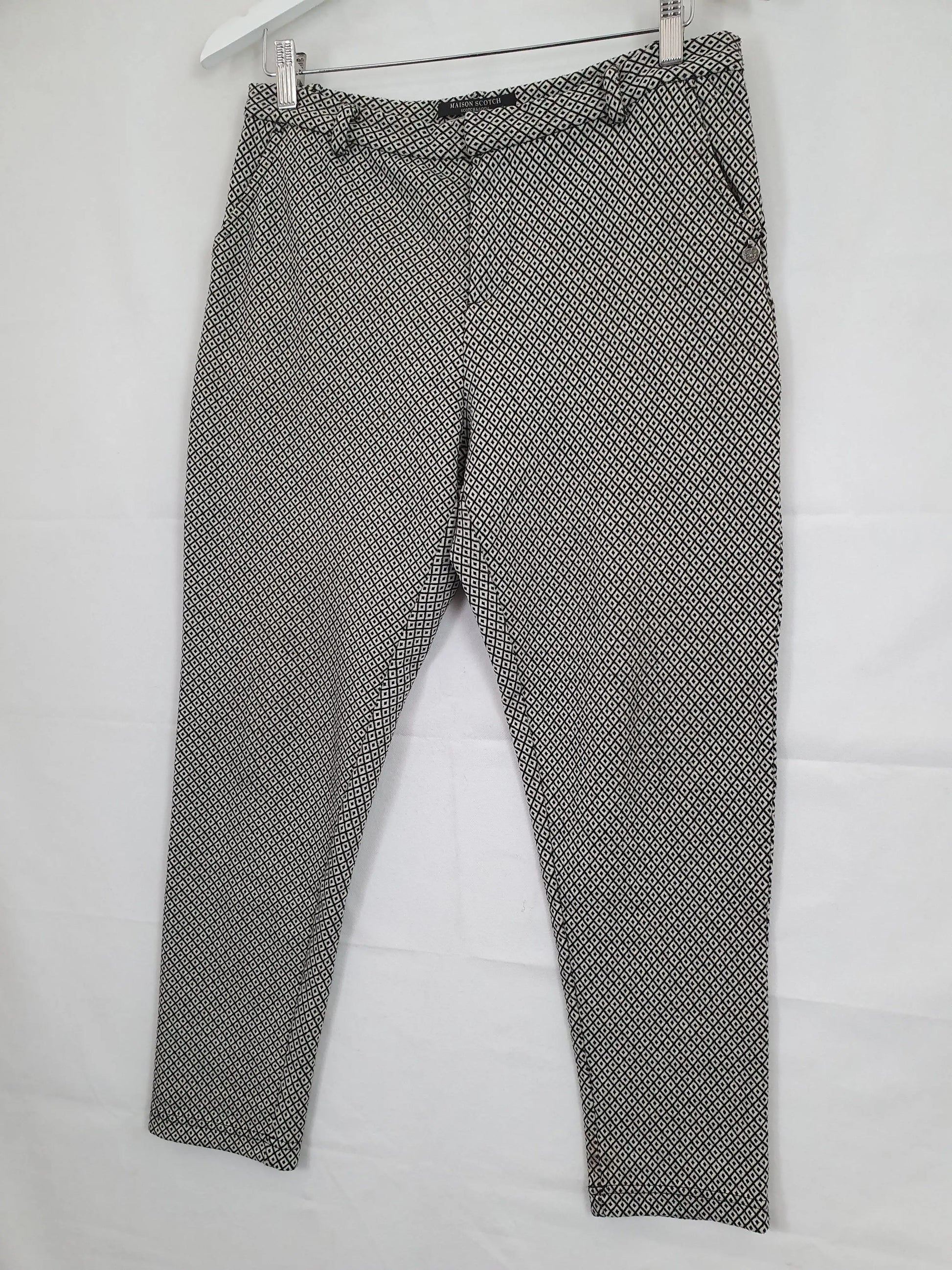 Maison Scotch Checkered Stretch Office Staple Pants Size 8 – SwapUp