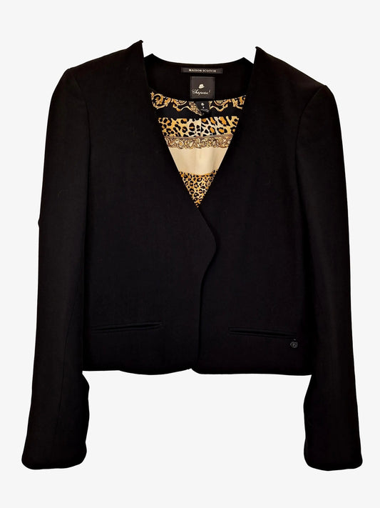 Maison Scotch Classic Cropped Evening Blazer Size 10 by SwapUp-Online Second Hand Store-Online Thrift Store