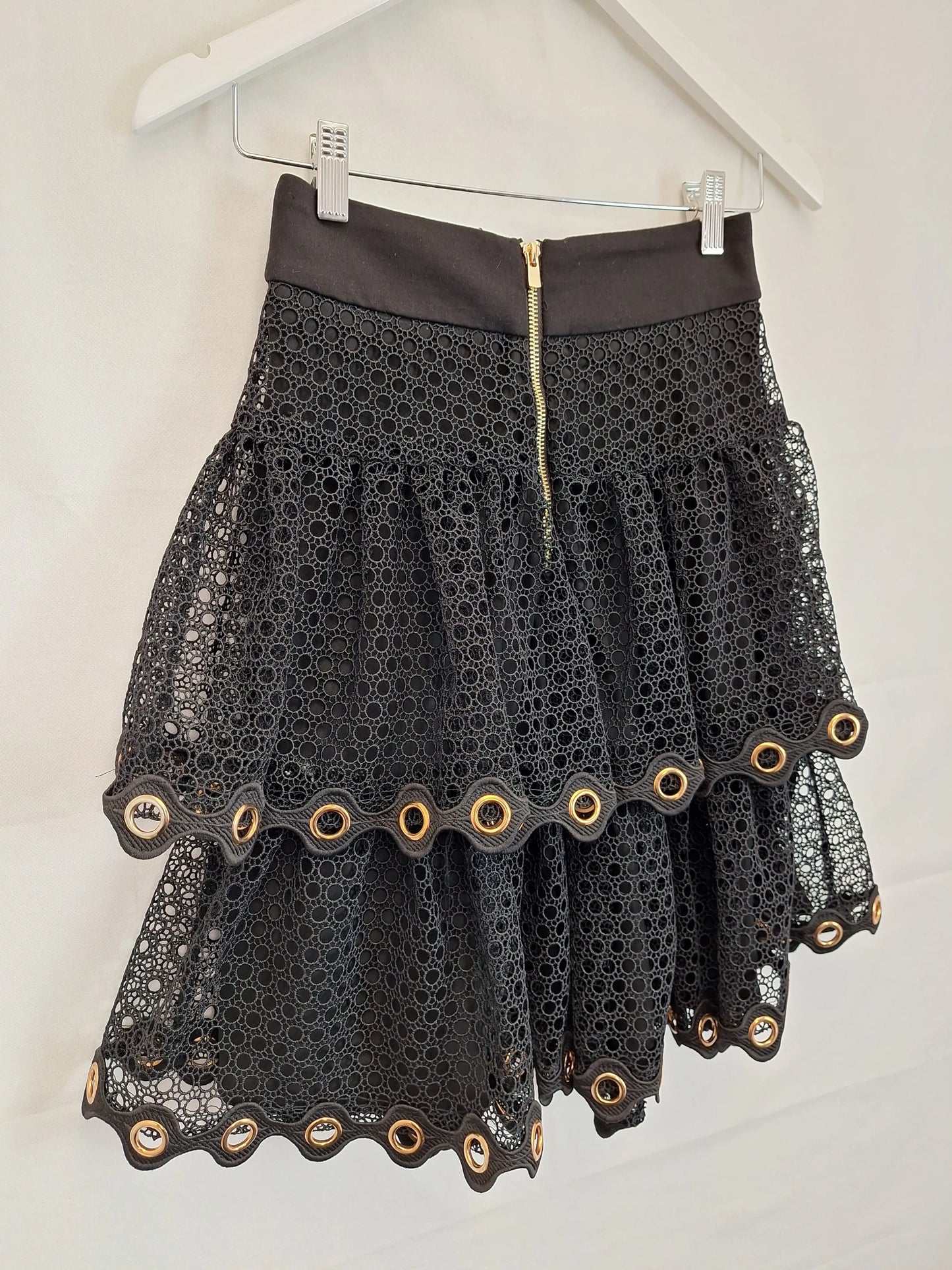 Maje Layered Mesh Midi Skirt Size 8 by SwapUp-Online Second Hand Store-Online Thrift Store
