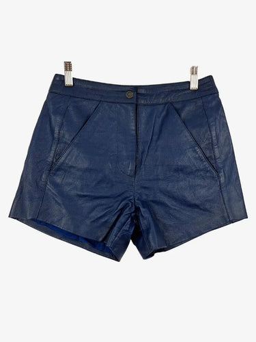 Manning Cartell Cobalt Tailored Leather Shorts Size 8 by SwapUp-Online Second Hand Store-Online Thrift Store