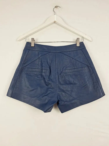 Manning Cartell Cobalt Tailored Leather Shorts Size 8 by SwapUp-Online Second Hand Store-Online Thrift Store