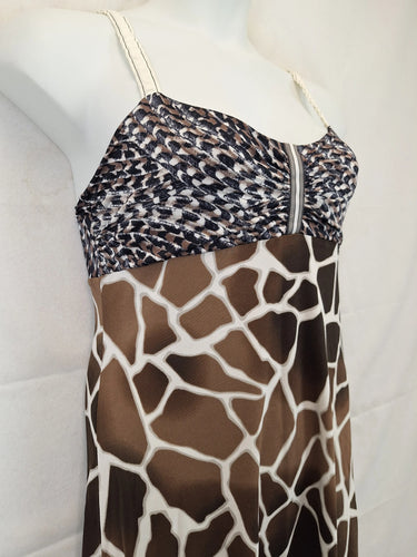 Marc Cain Vintage Giraffe Swing Mini Dress Size L by SwapUp-Online Second Hand Store-Online Thrift Store