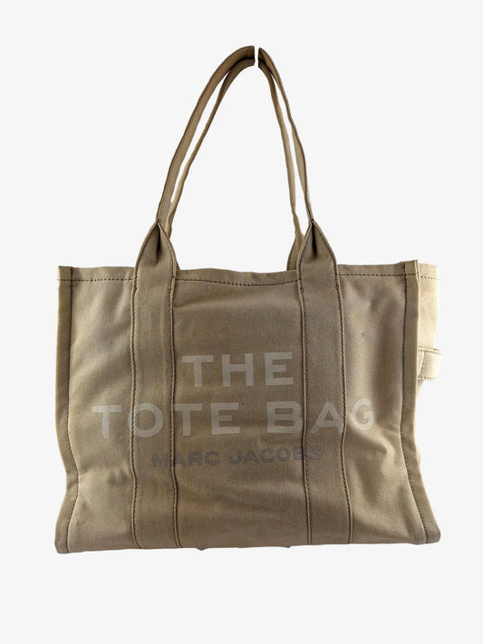 Marc Jacobs Oat Cotton Canvas Classic Large Tote  Bag Size OSFA by SwapUp-Online Second Hand Store-Online Thrift Store