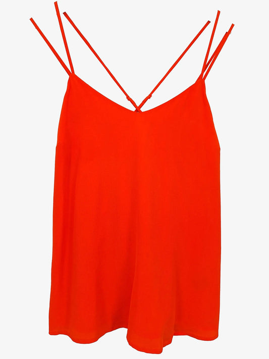 Marcs Burnt Orange Silk Top Size 8 by SwapUp-Online Second Hand Store-Online Thrift Store