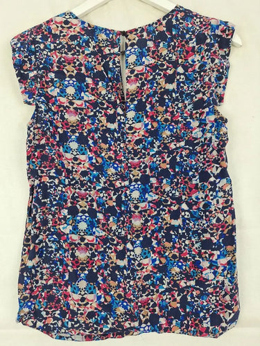 Marcs Colourful Geometric Silk Top Size 8 by SwapUp-Online Second Hand Store-Online Thrift Store